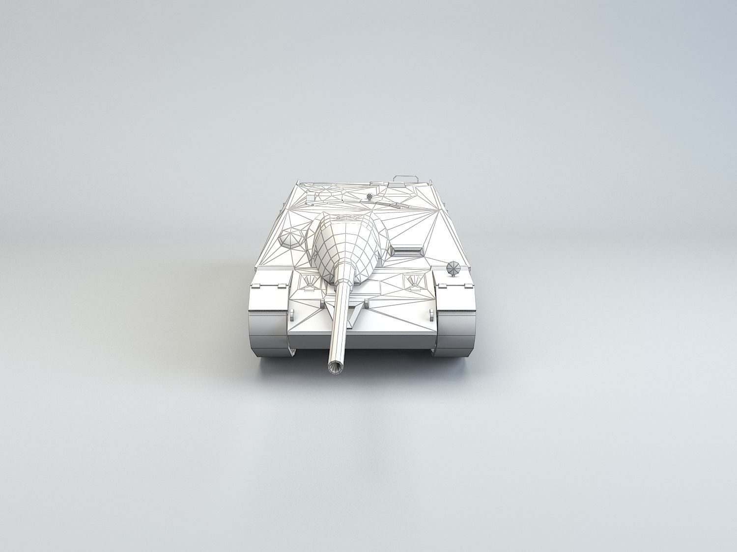 Low Poly Jagdpanzer IV L70 tank destroyer Low-poly 3D model_6