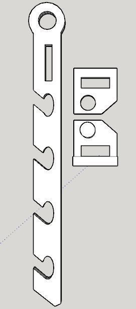 PVC Windows Lock System Set 3D print model_12