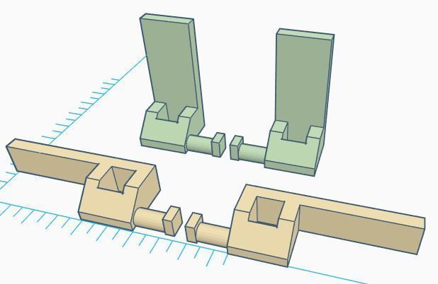 PVC Windows Lock System Set 3D print model_7
