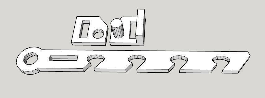 PVC Windows Lock System Set 3D print model_11