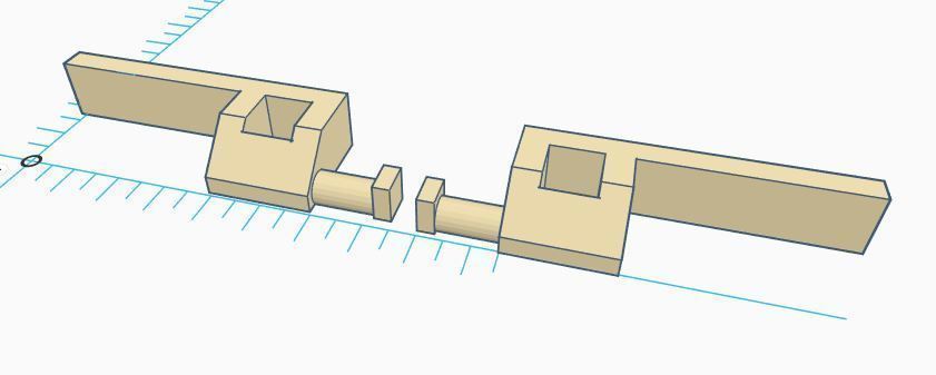 PVC Windows Lock System Set 3D print model_6