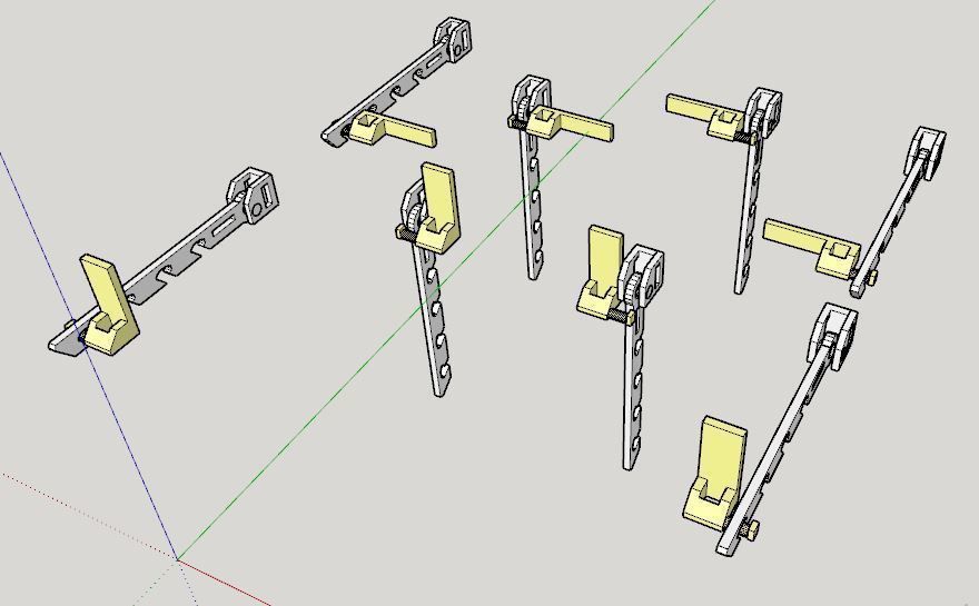 PVC Windows Lock System Set 3D print model_8