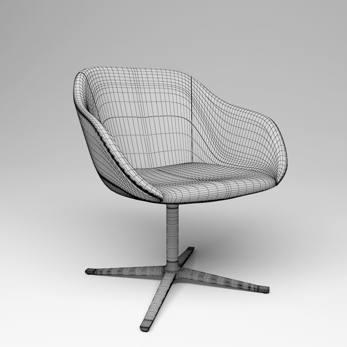 Armchair Turtle from Walter Knoll - Design by Pearson Lloyd 3D model_2
