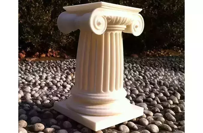 Ancient Roman Ionic COLUMN  for  Vase or  Pencil case or Box 3D print model