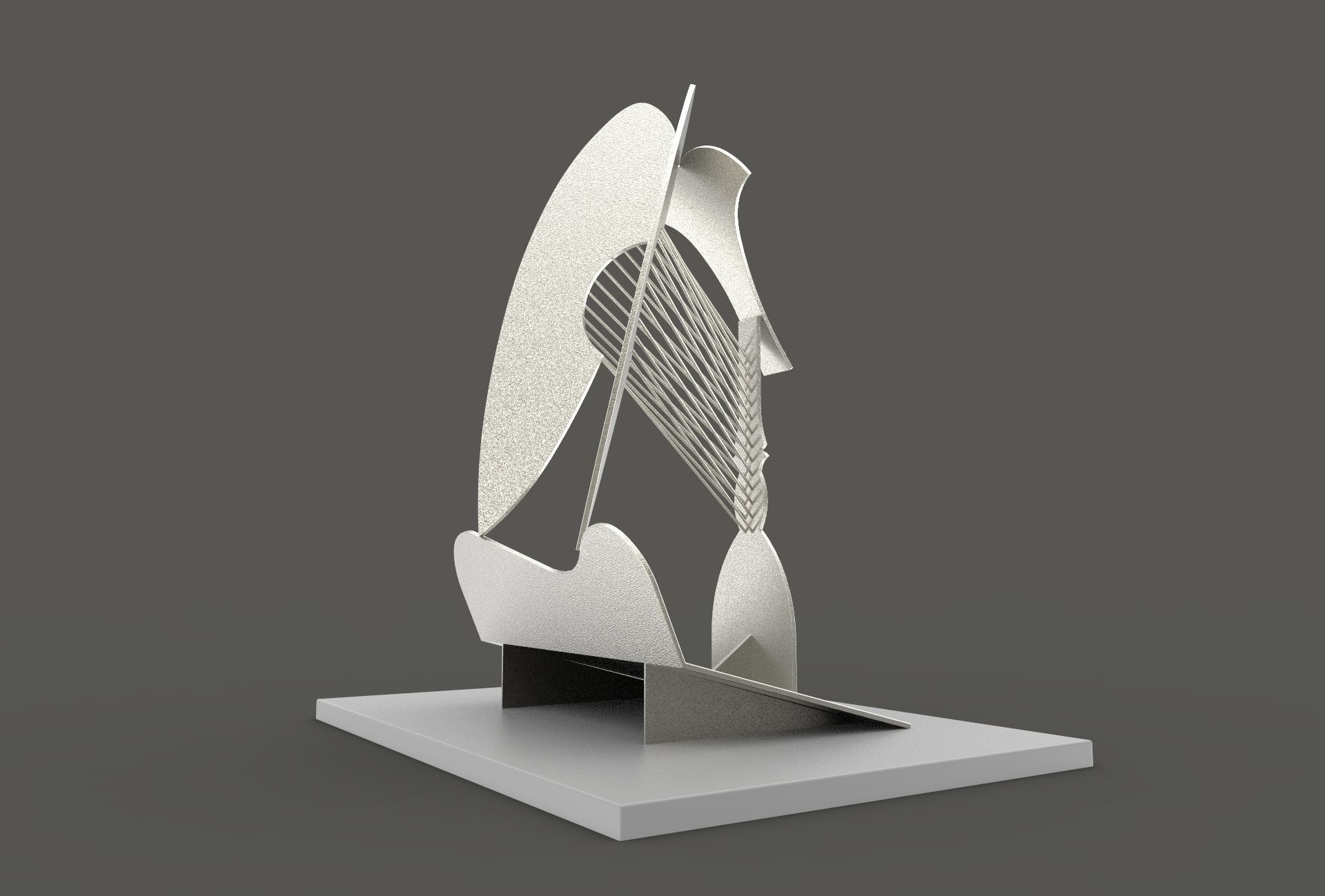 The Chicago Picasso - printable 3D model_4