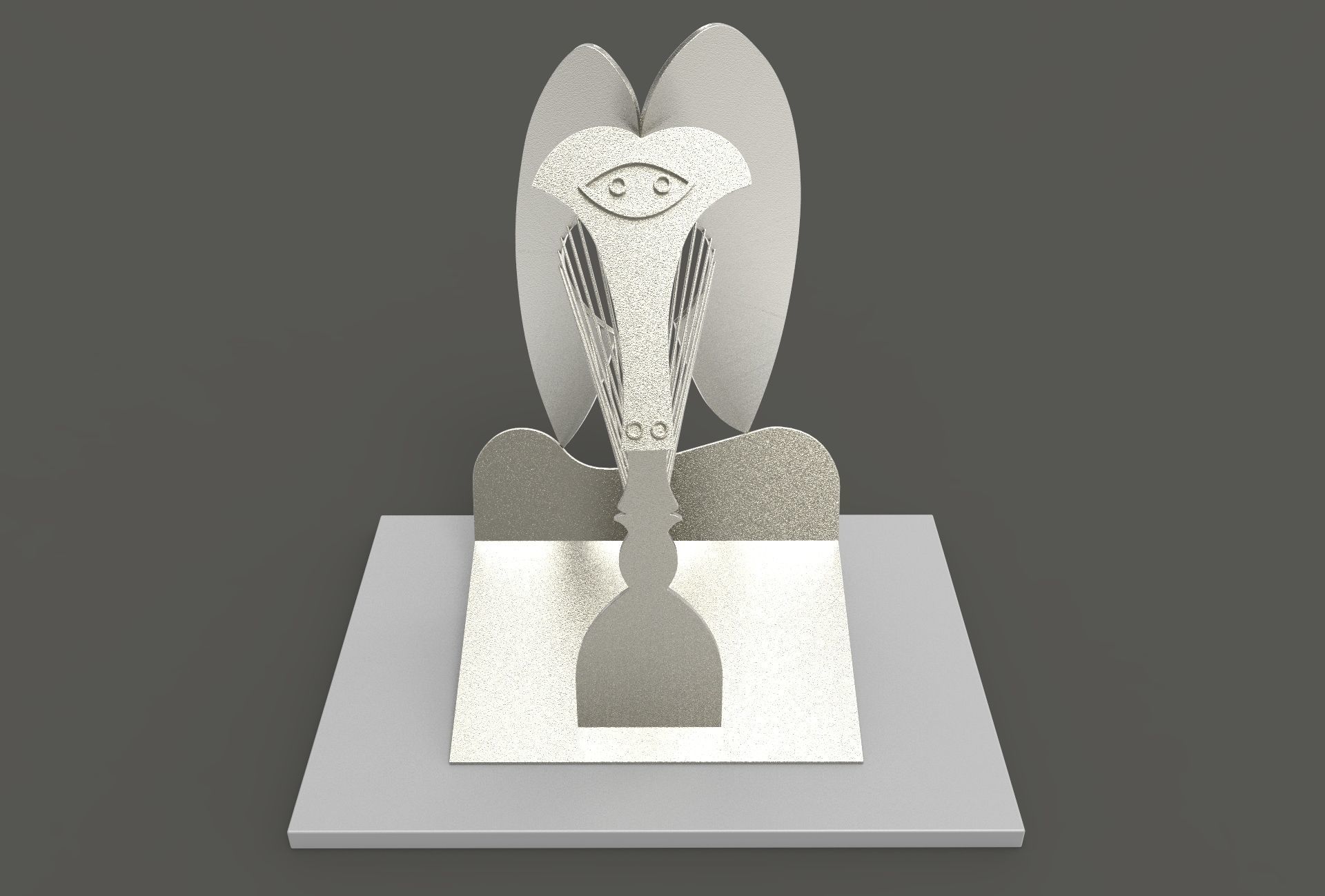 The Chicago Picasso - printable 3D model_6