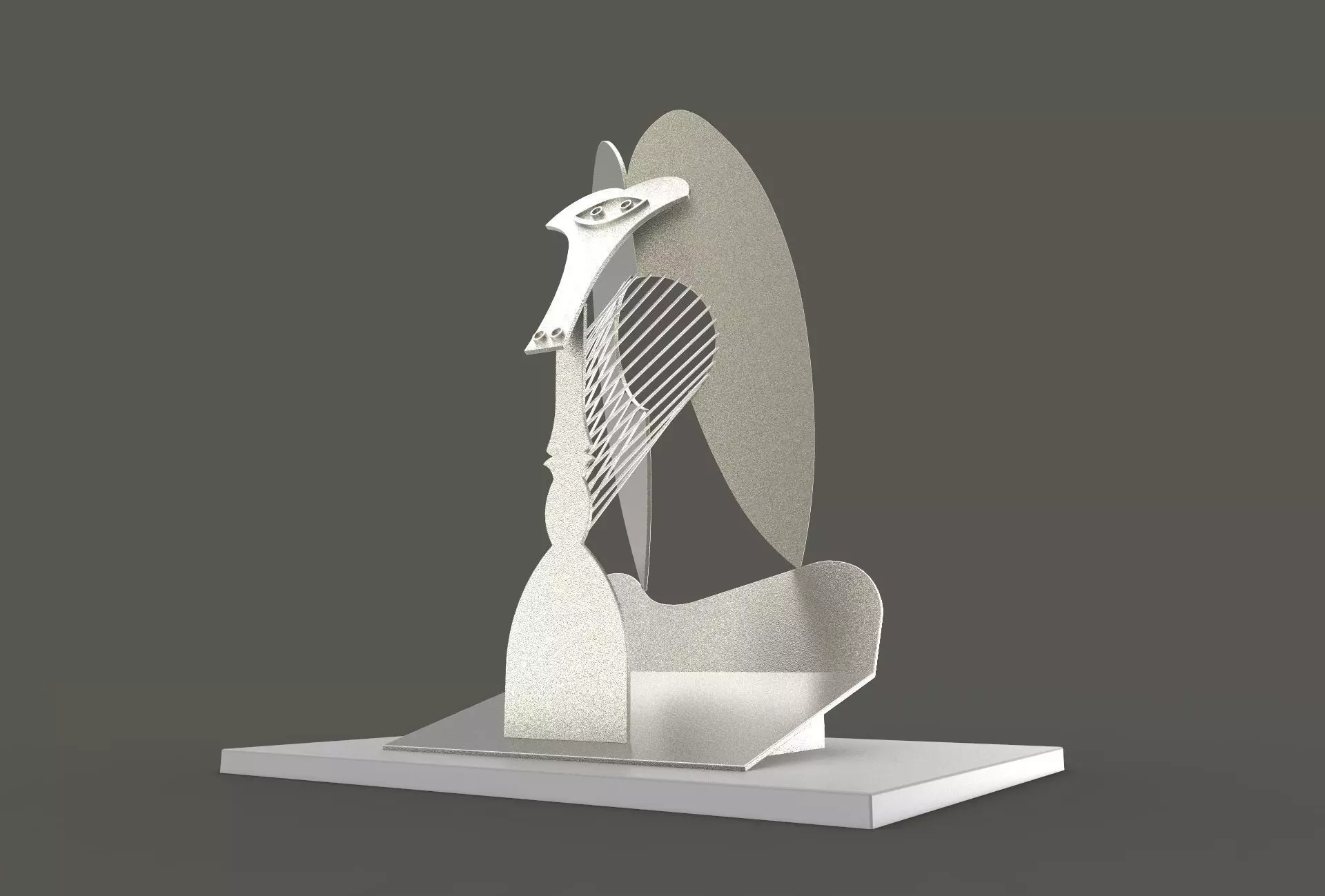 The Chicago Picasso - printable 3D model_0