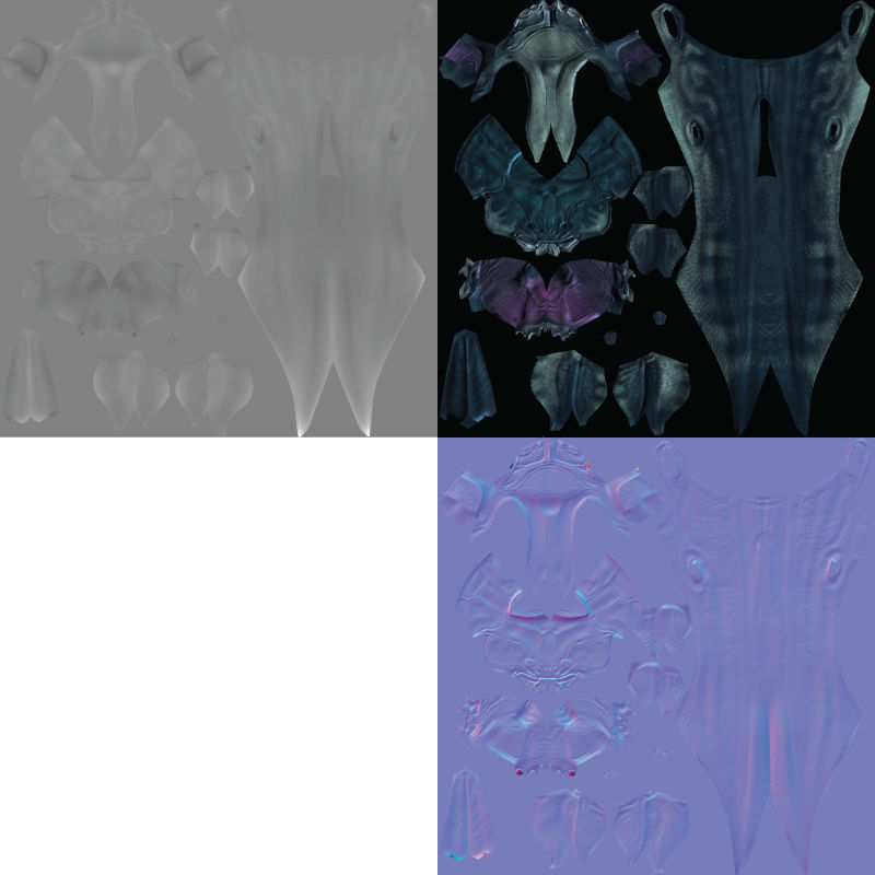 Dunkleosteus fish Low-poly 3D model_3