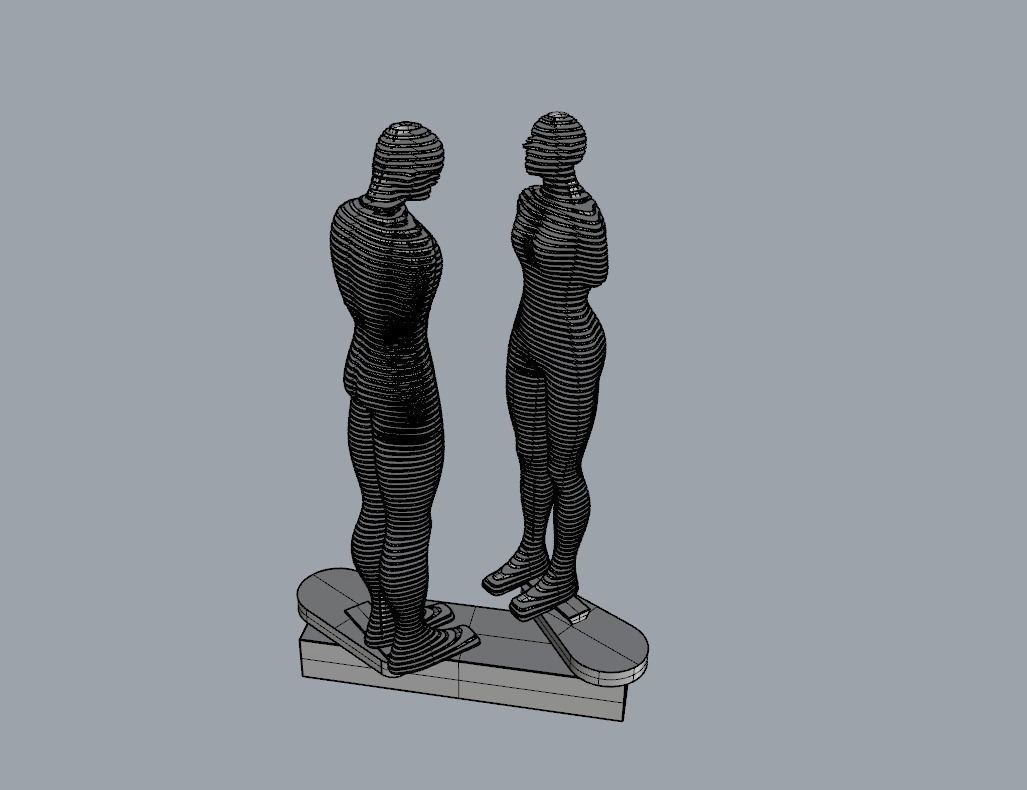 Ali and Nino - The Statue of Love - printable 3D model_22