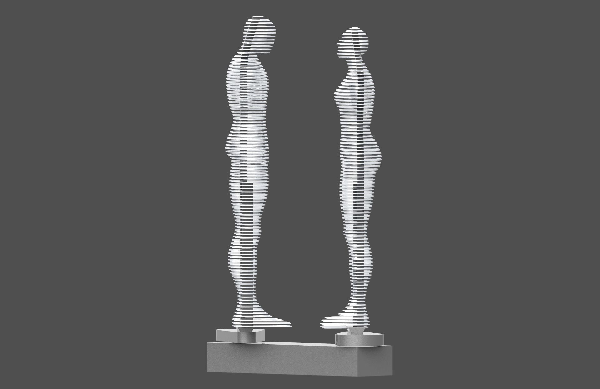 Ali and Nino - The Statue of Love - printable 3D model_8