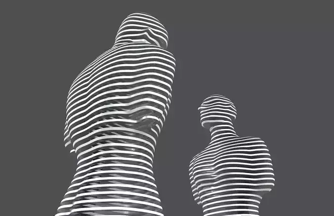 Ali and Nino - The Statue of Love - printable 3D model