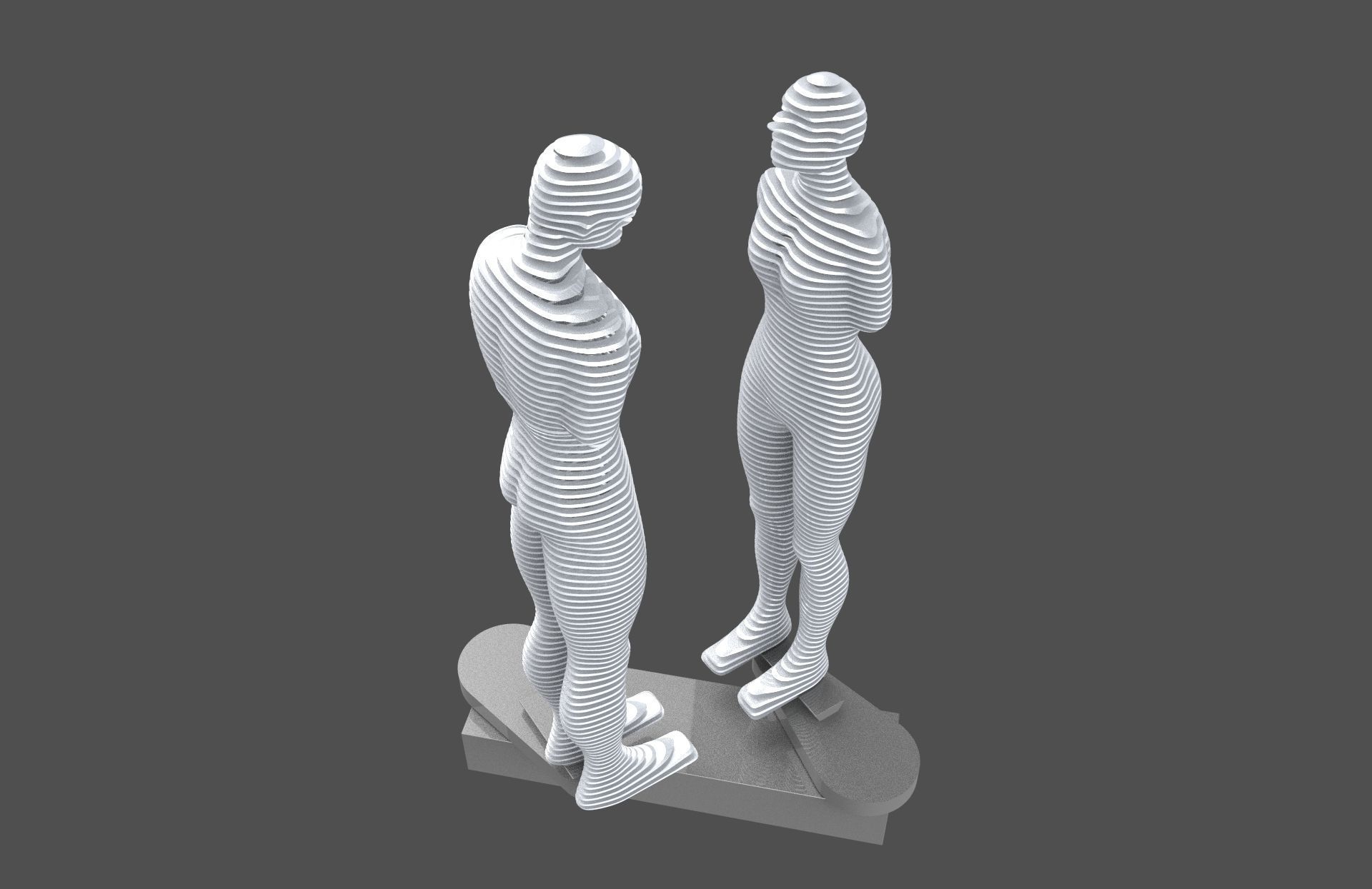 Ali and Nino - The Statue of Love - printable 3D model_16