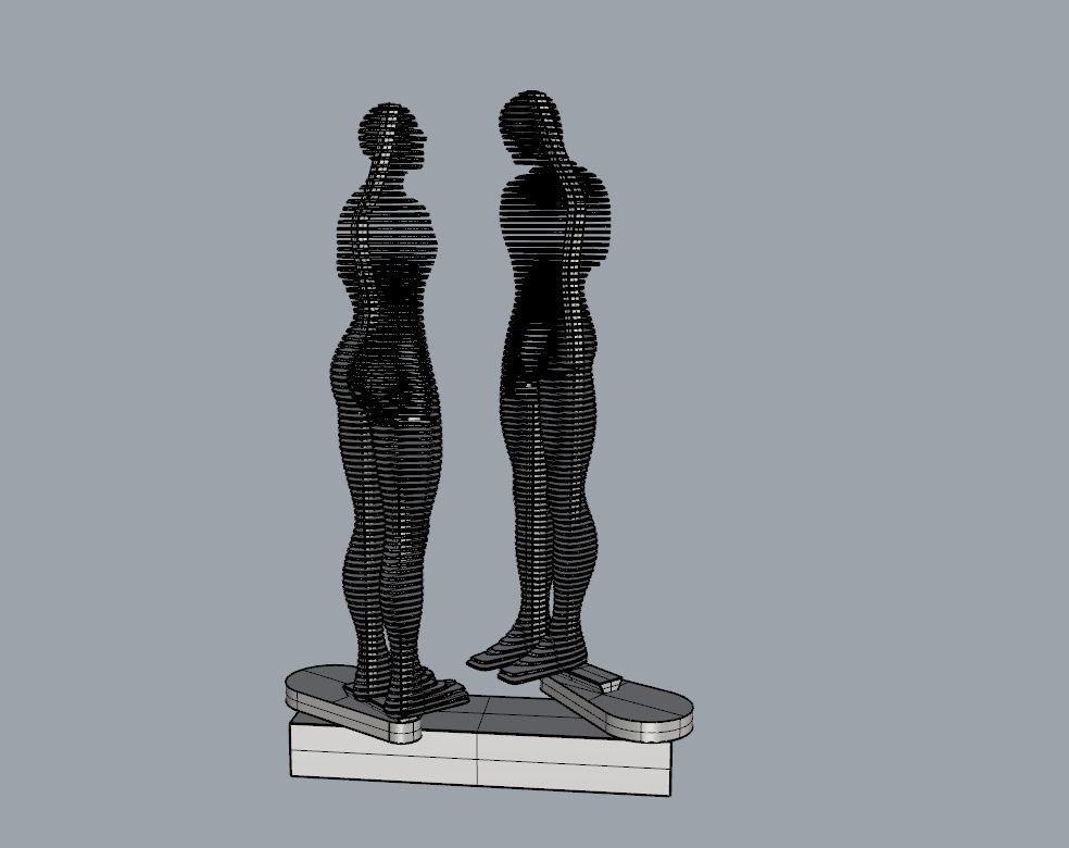 Ali and Nino - The Statue of Love - printable 3D model_21
