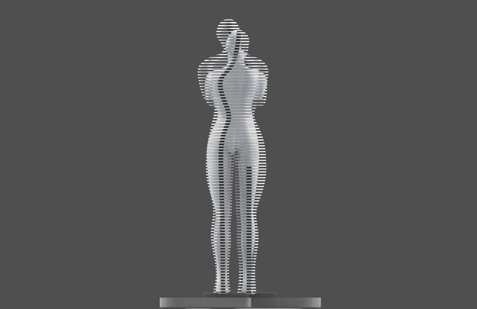 Ali and Nino - The Statue of Love - printable 3D model_10
