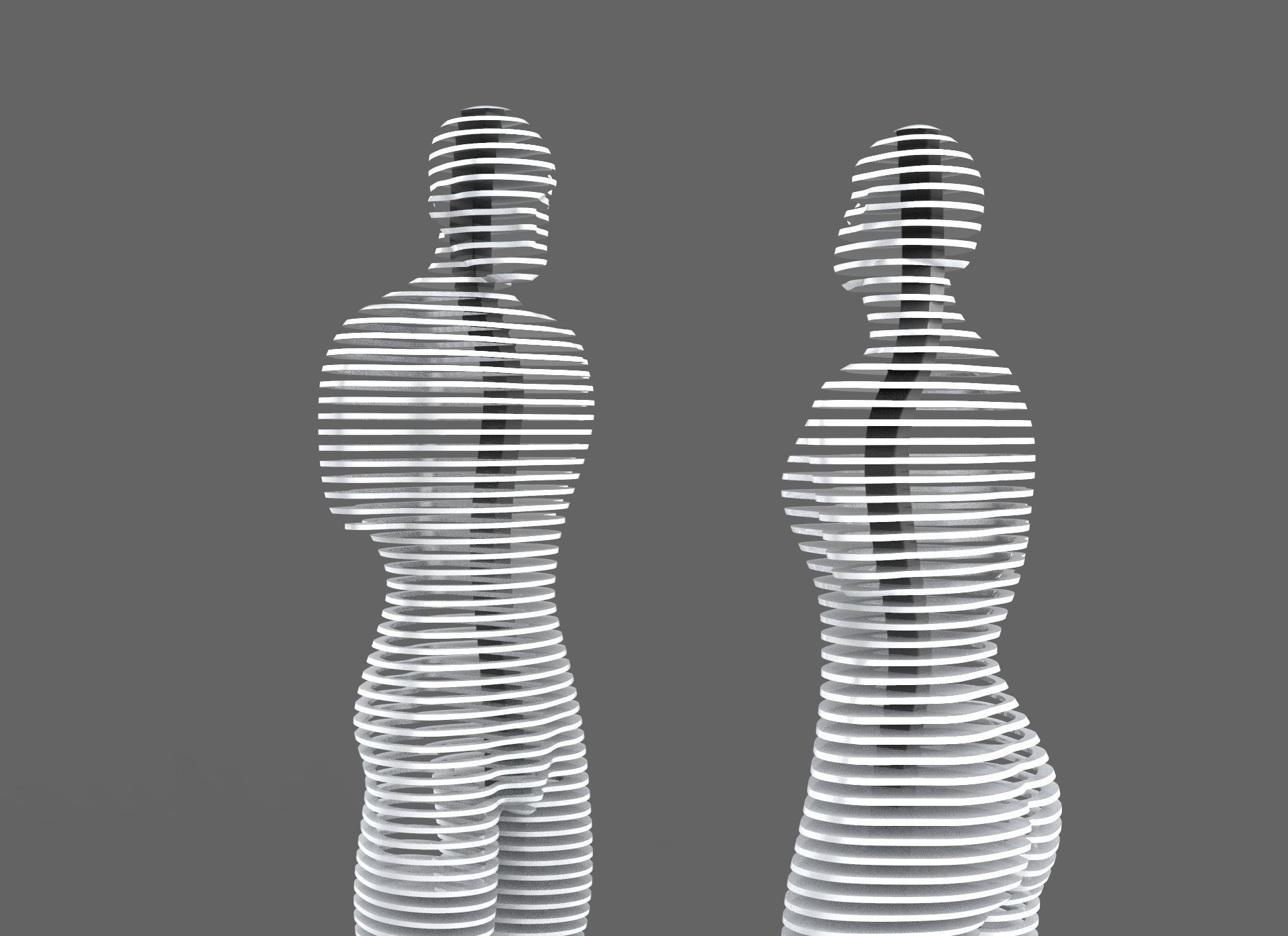 Ali and Nino - The Statue of Love - printable 3D model_12