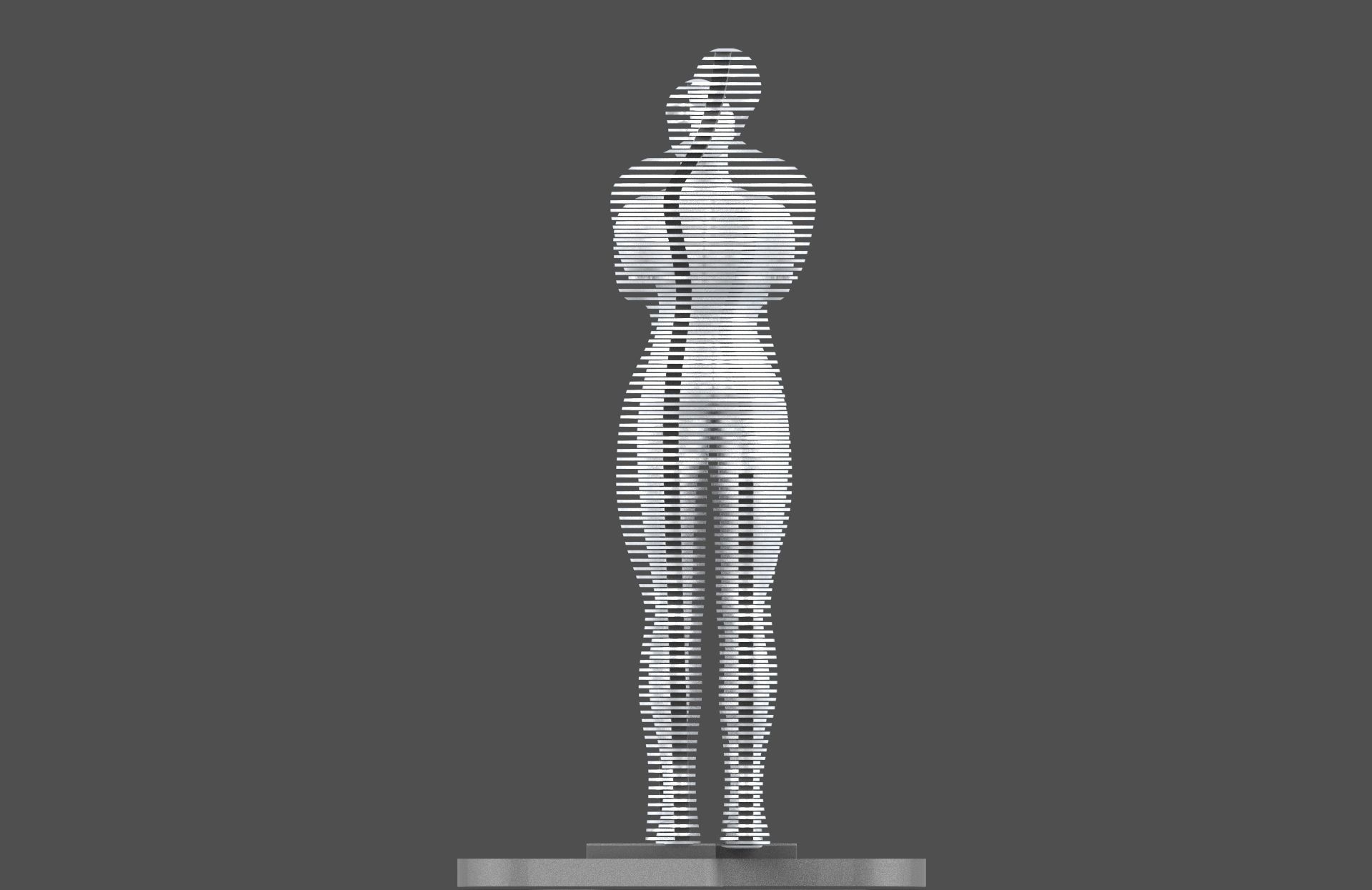 Ali and Nino - The Statue of Love - printable 3D model_9