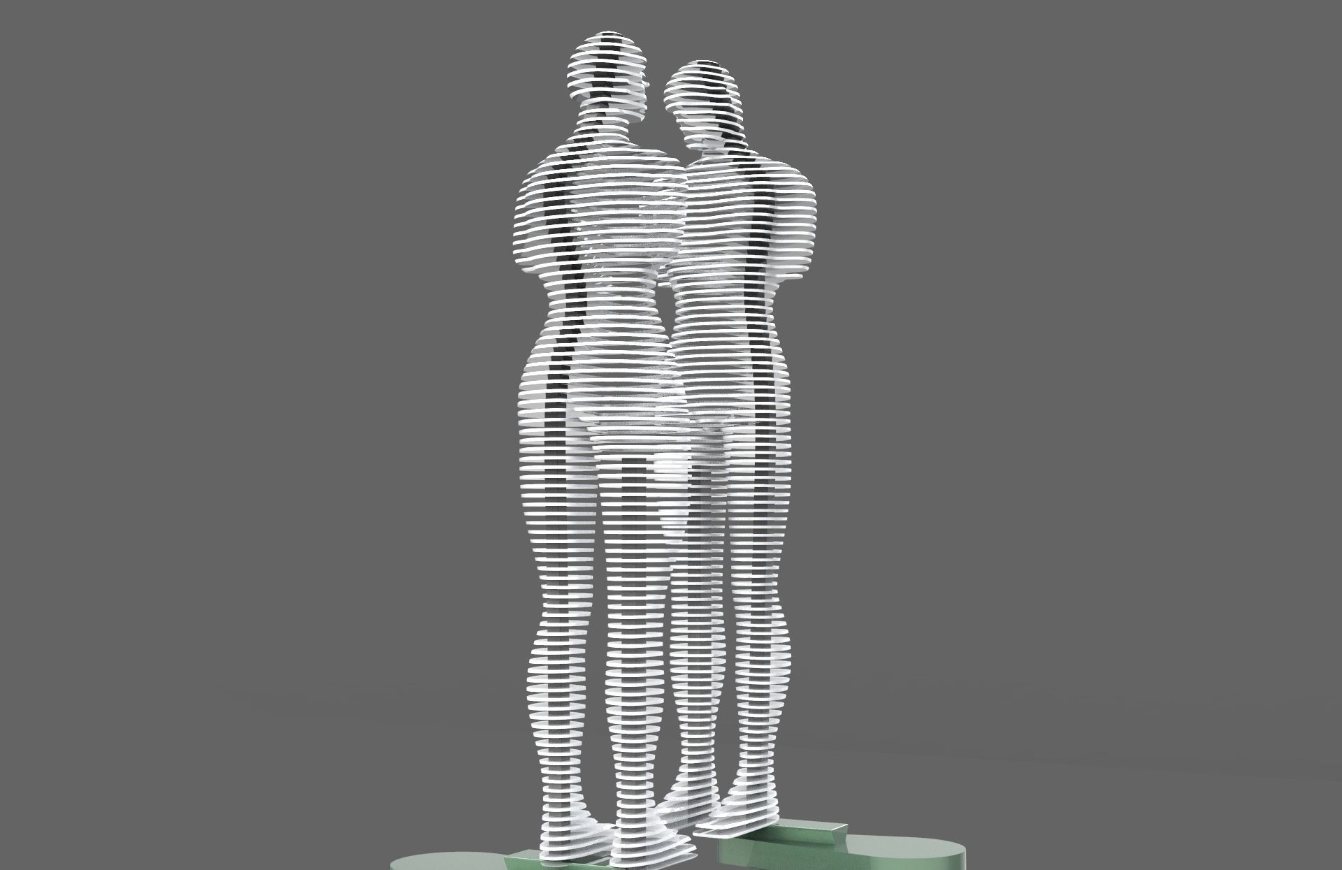 Ali and Nino - The Statue of Love - printable 3D model_13