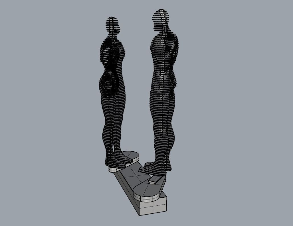 Ali and Nino - The Statue of Love - printable 3D model_19