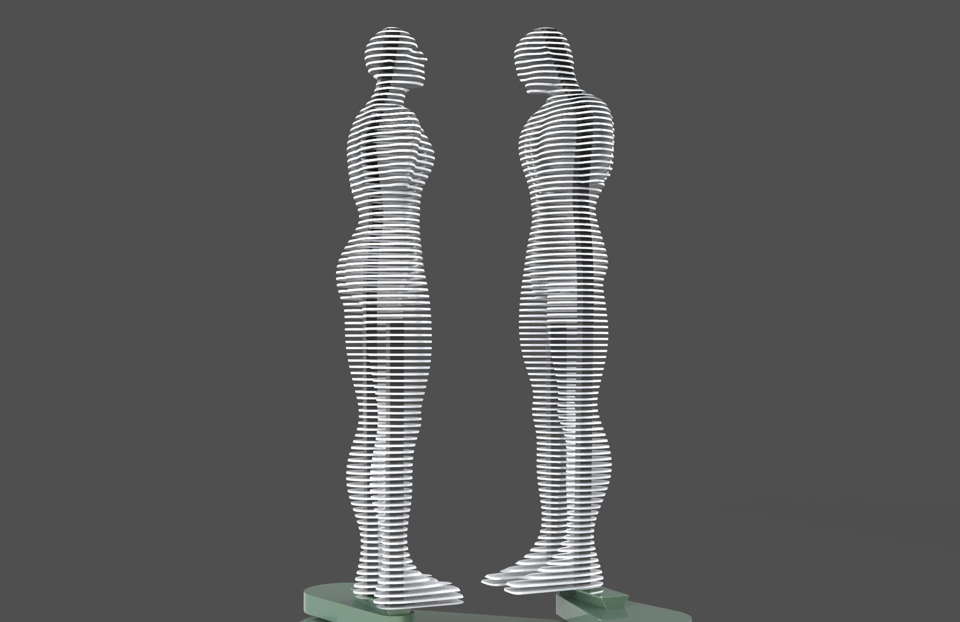 Ali and Nino - The Statue of Love - printable 3D model_14