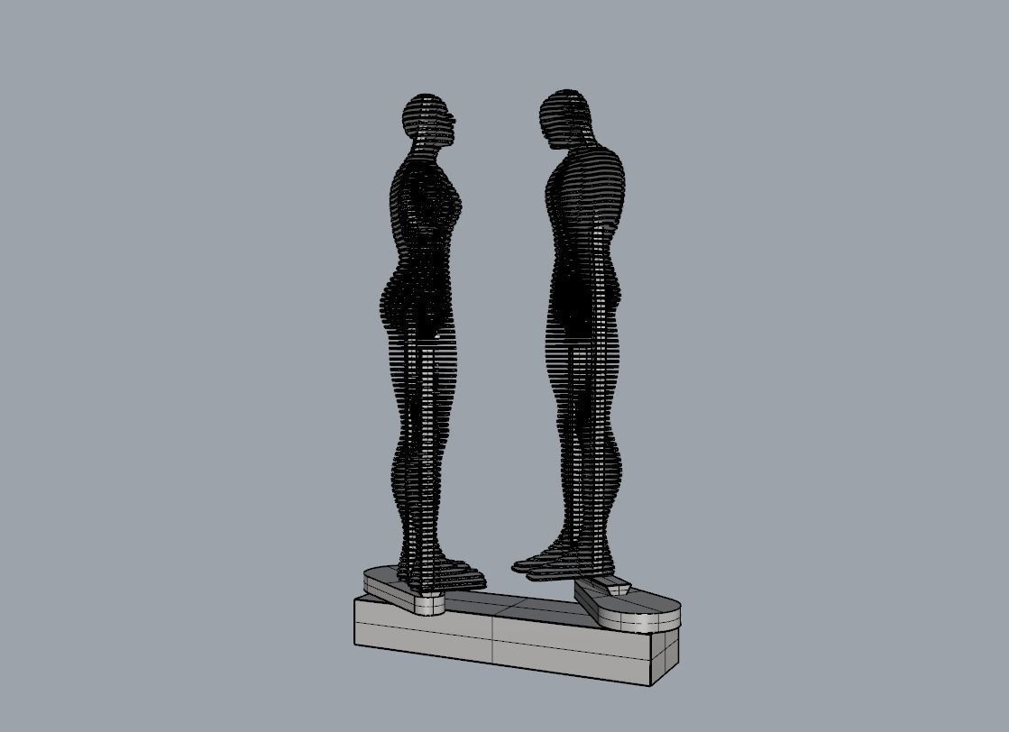Ali and Nino - The Statue of Love - printable 3D model_23