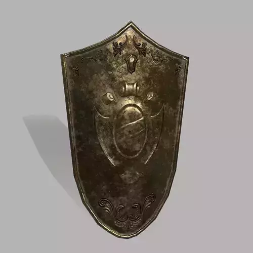 Shield sword Low-poly 3D model