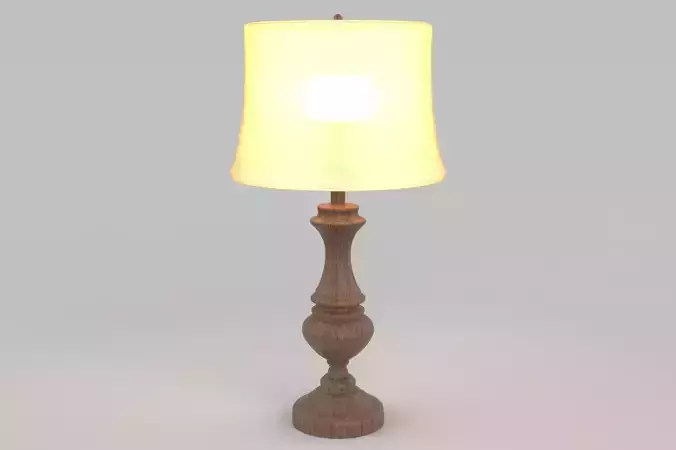 Fine wood lamp