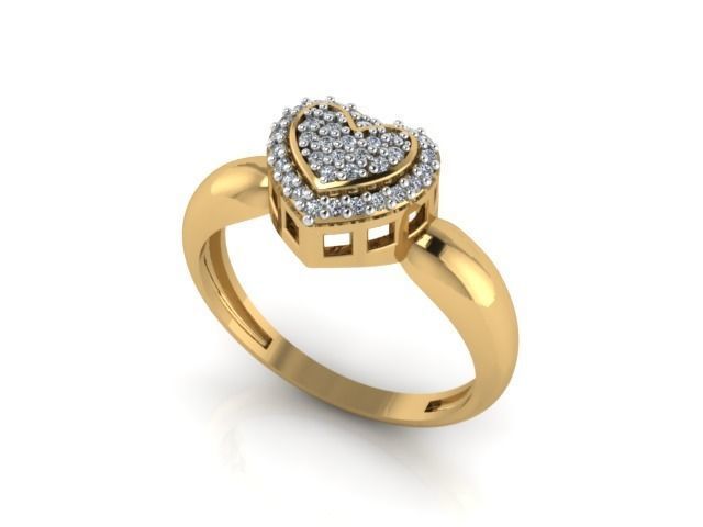 heart ring 001 3D model_2