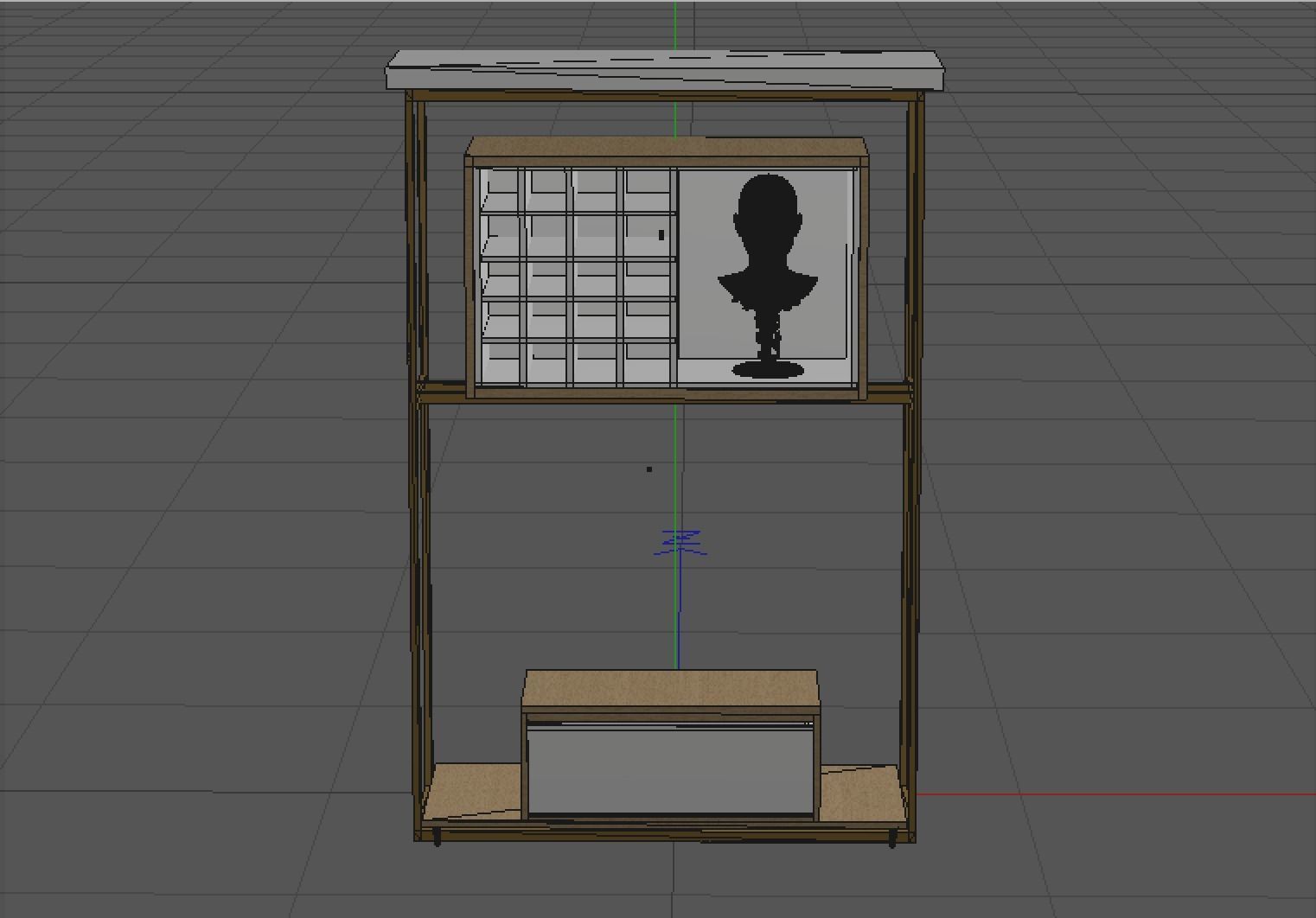 Retail store exhibition rack 02 3D model_3