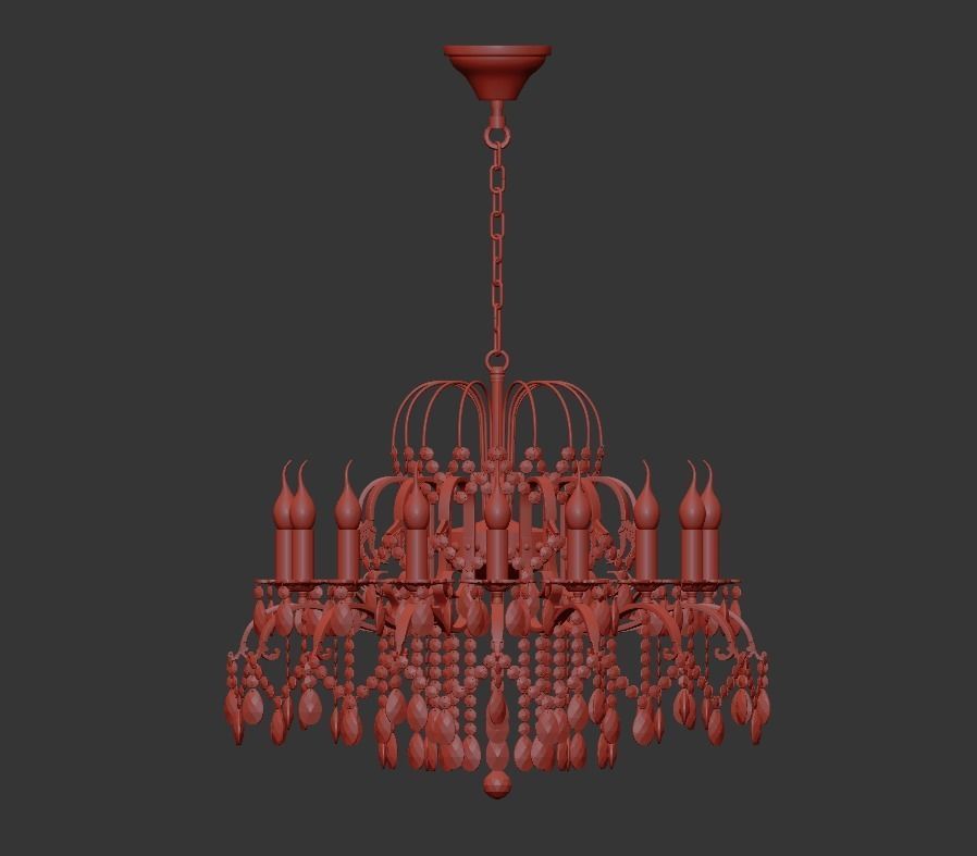 Chandelier Alessandria E 1 1 16 200 G 3D model_1