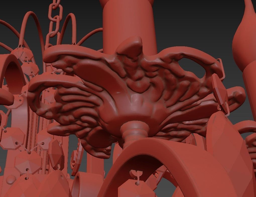 Chandelier Alessandria E 1 1 16 200 G 3D model_5