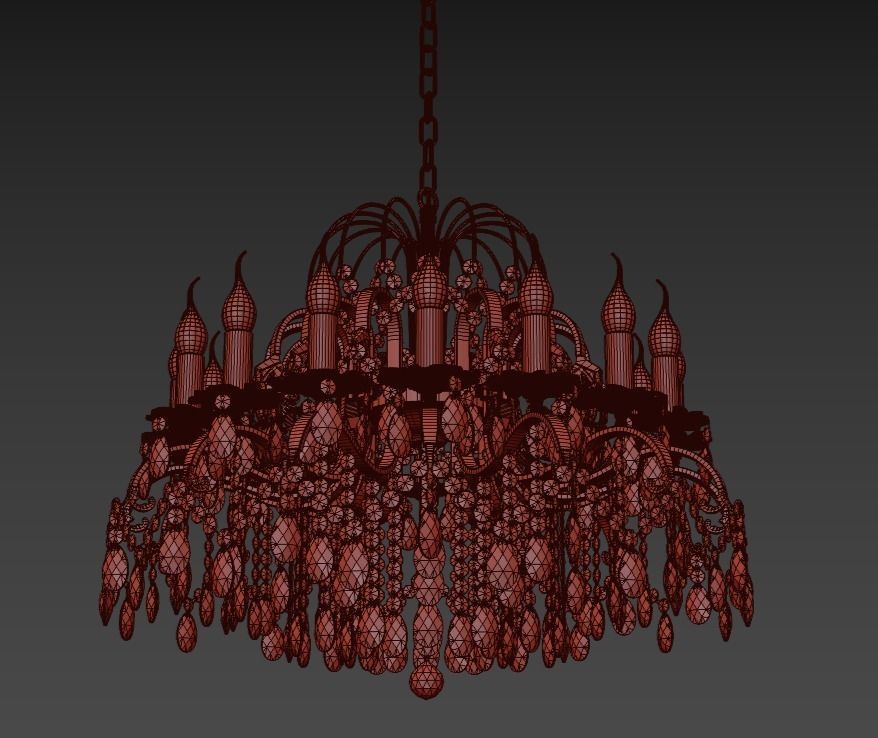 Chandelier Alessandria E 1 1 16 200 G 3D model_4