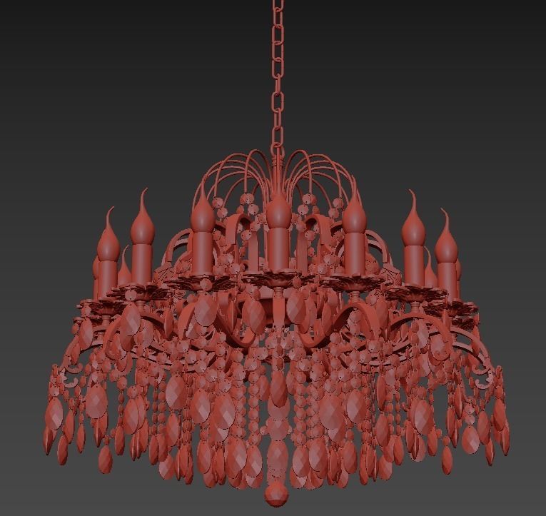 Chandelier Alessandria E 1 1 16 200 G 3D model_3