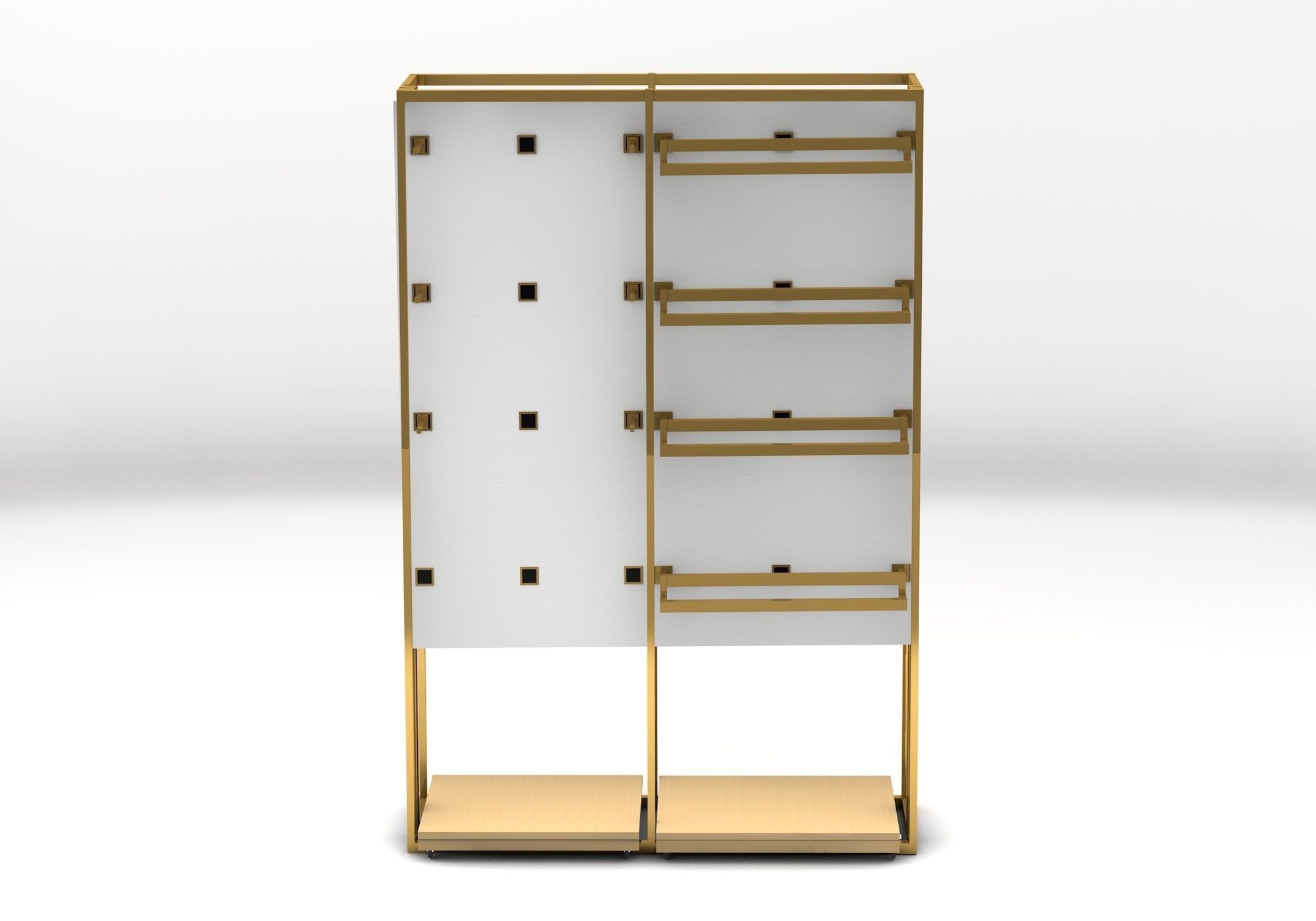 Shop retail store display rack market Free 3D model_1