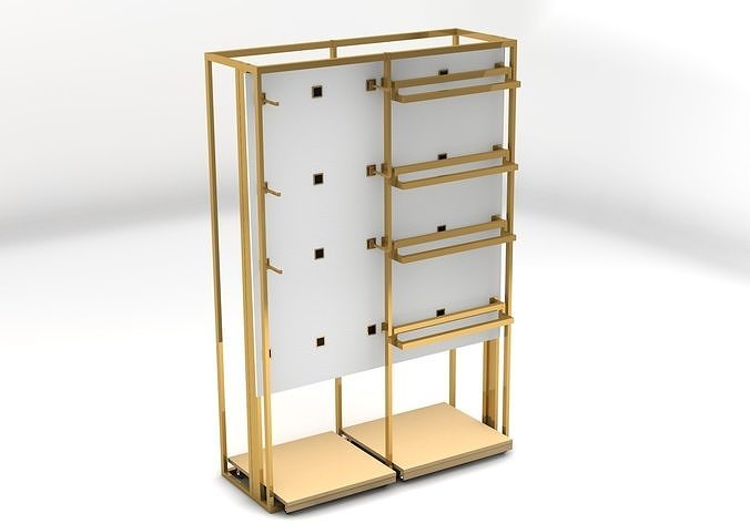 Shop retail store display rack market Free 3D model