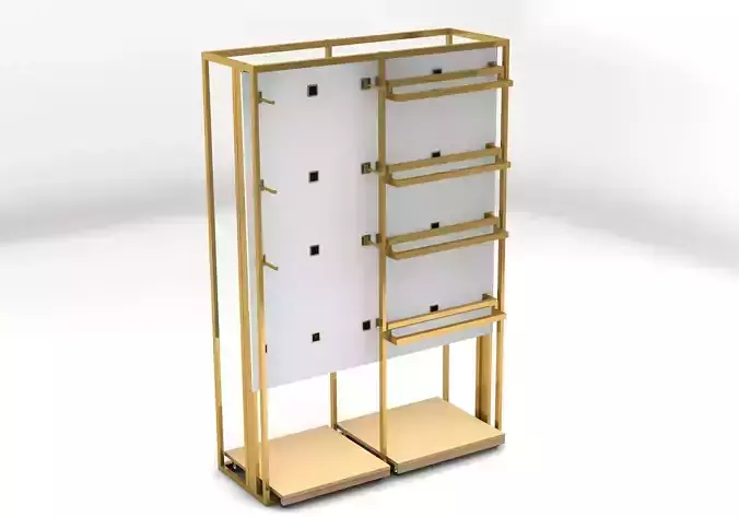 Shop retail store display rack market Free 3D model