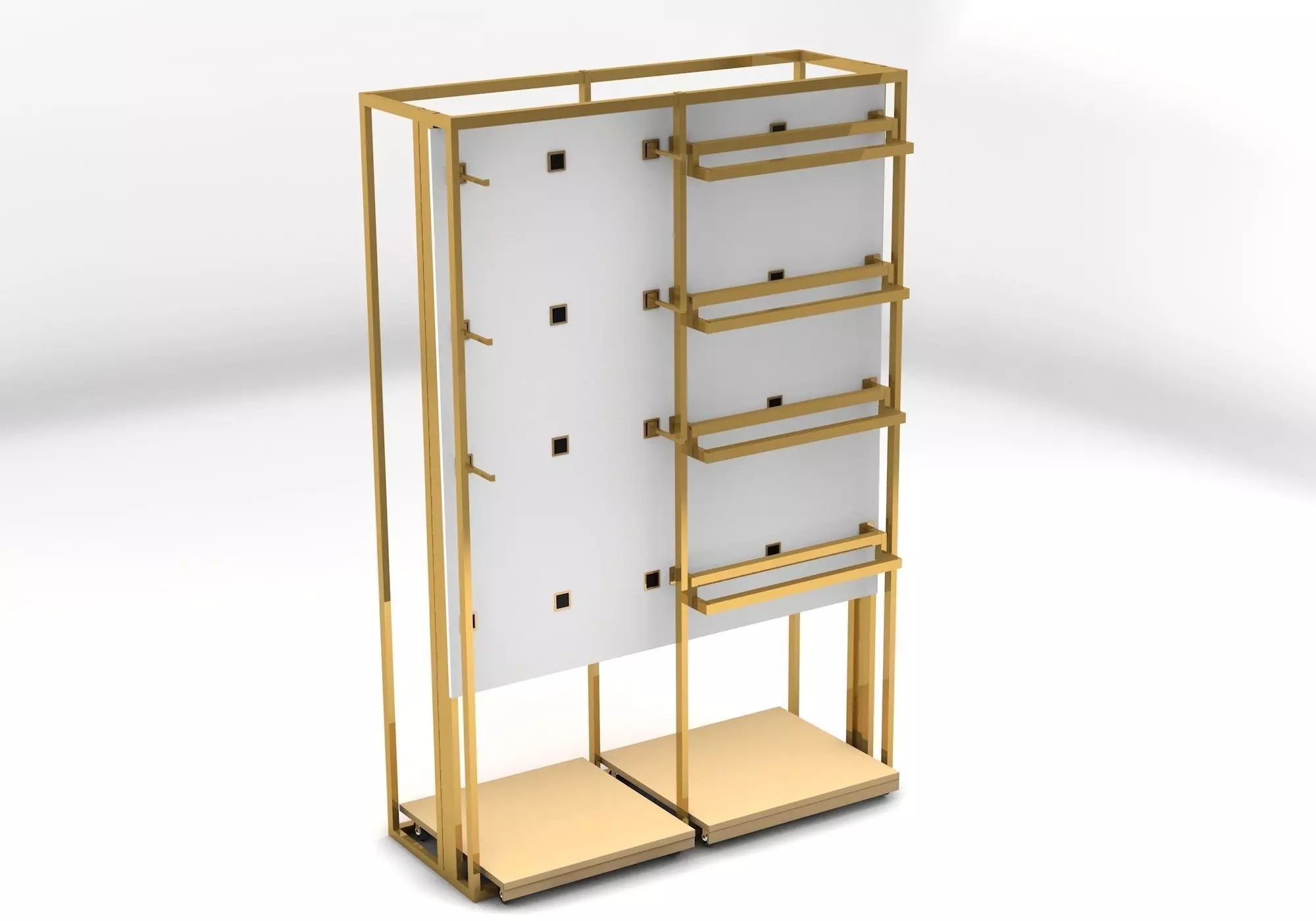 Shop retail store display rack market Free 3D model_0