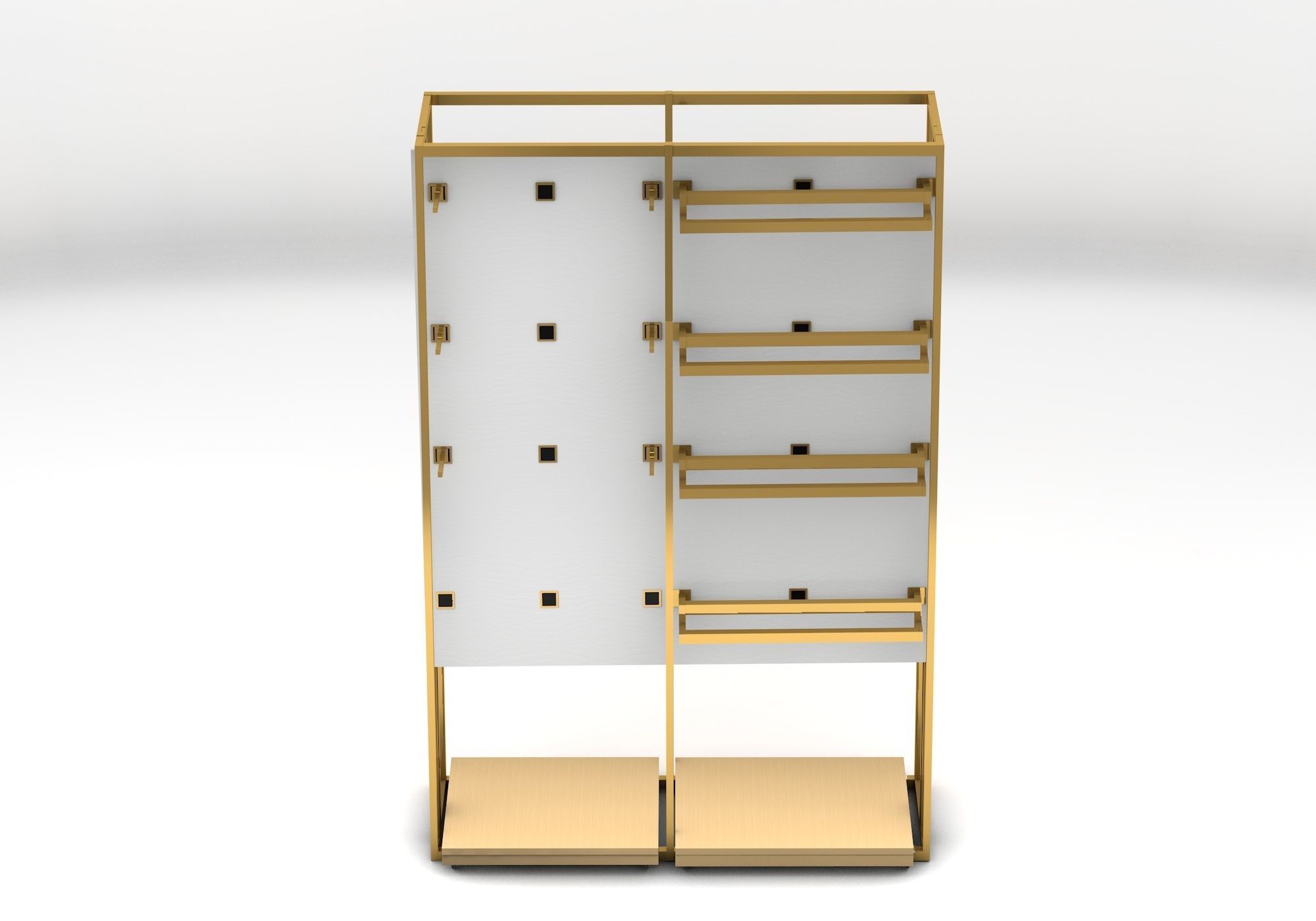 Shop retail store display rack market Free 3D model_3