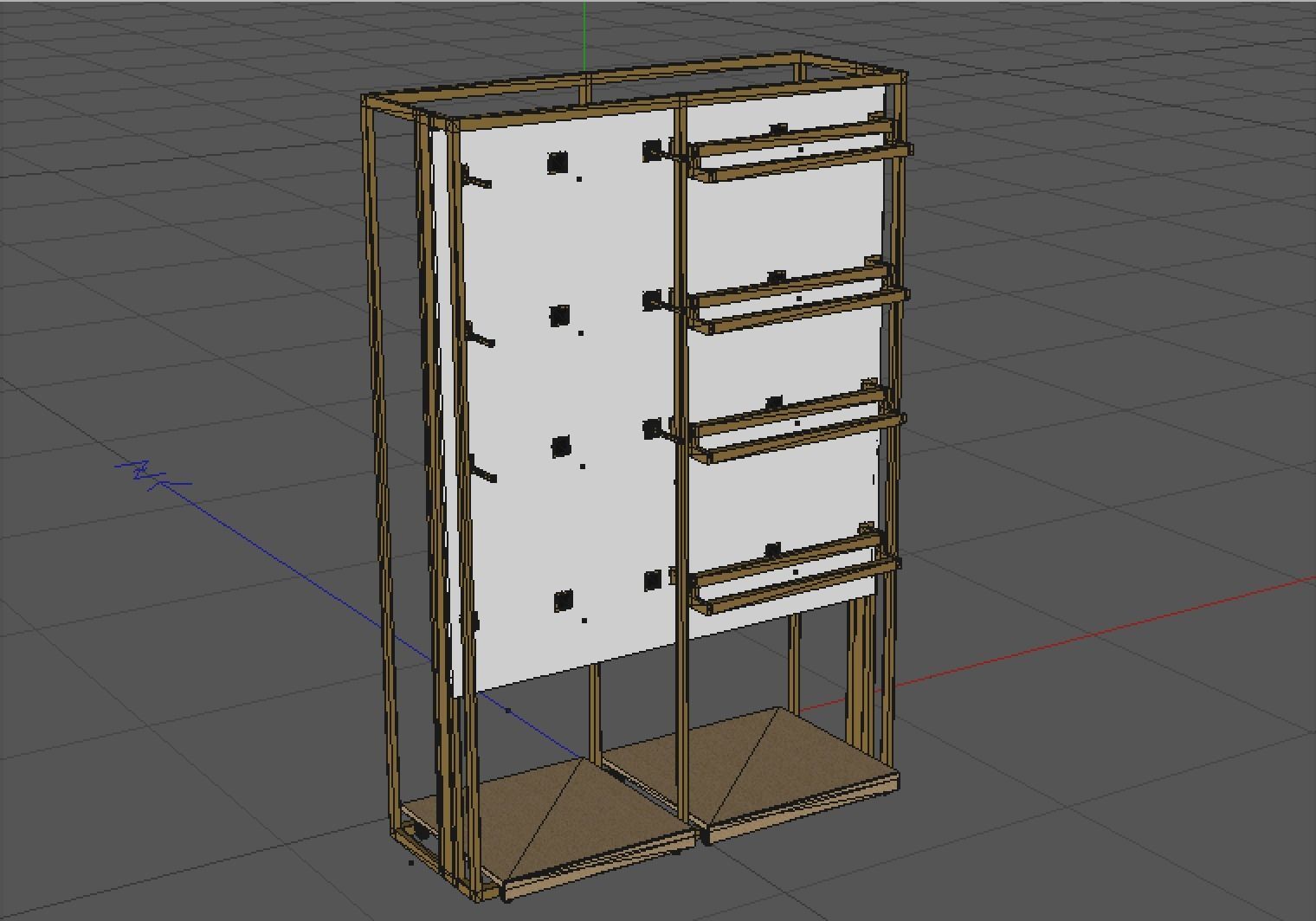 Shop retail store display rack market Free 3D model_4
