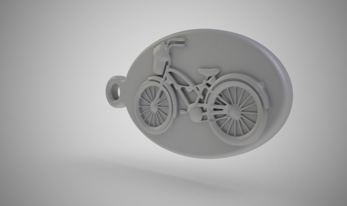 Bike Keychain 3D model 3D printable CGTrader