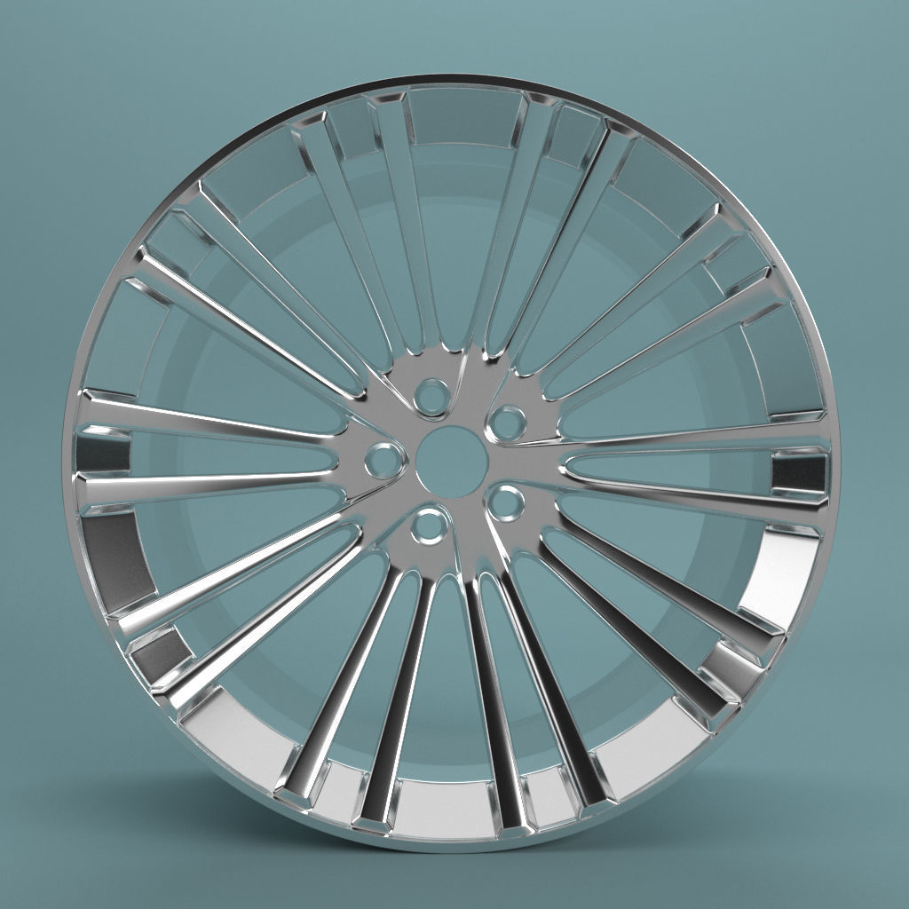 car disk Low-poly 3D model_0