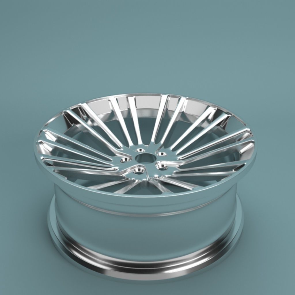 car disk Low-poly 3D model_2