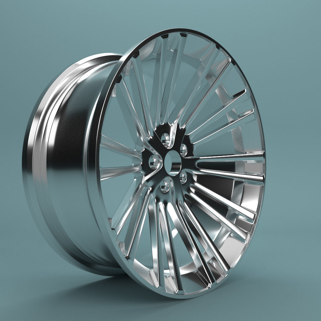 car disk Low-poly 3D model_1