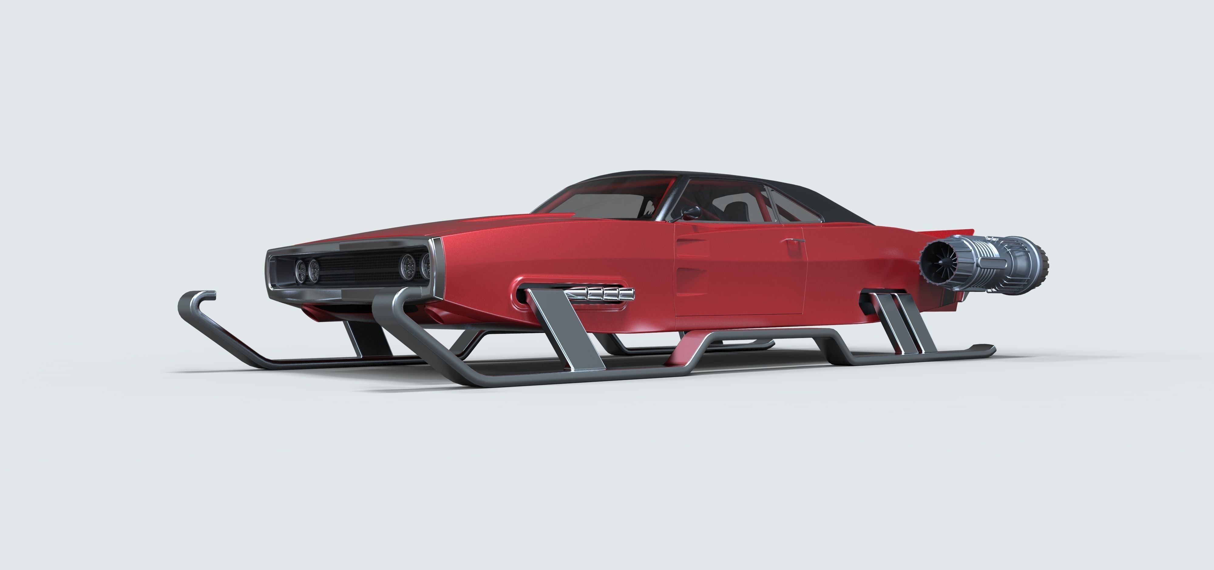 Dodge of Santa 3D model_2