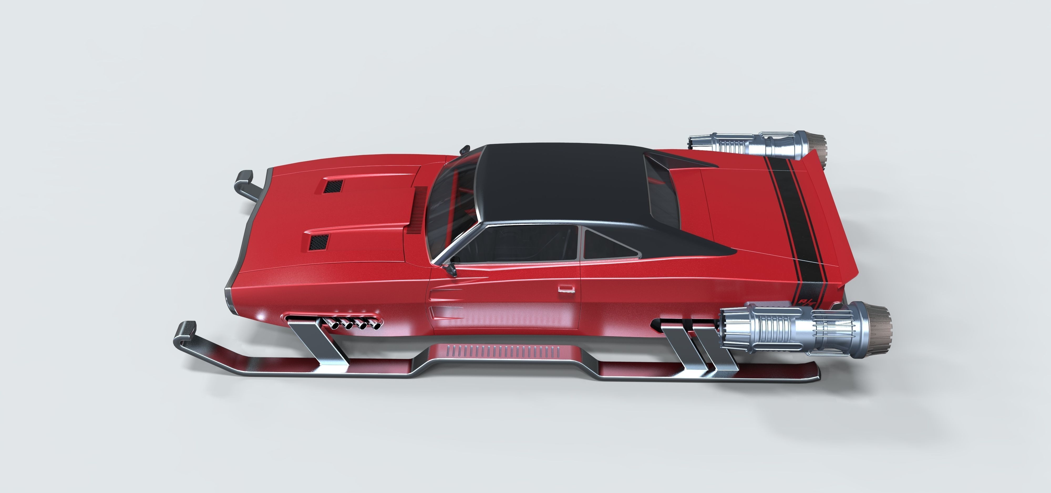 Dodge of Santa 3D model_8