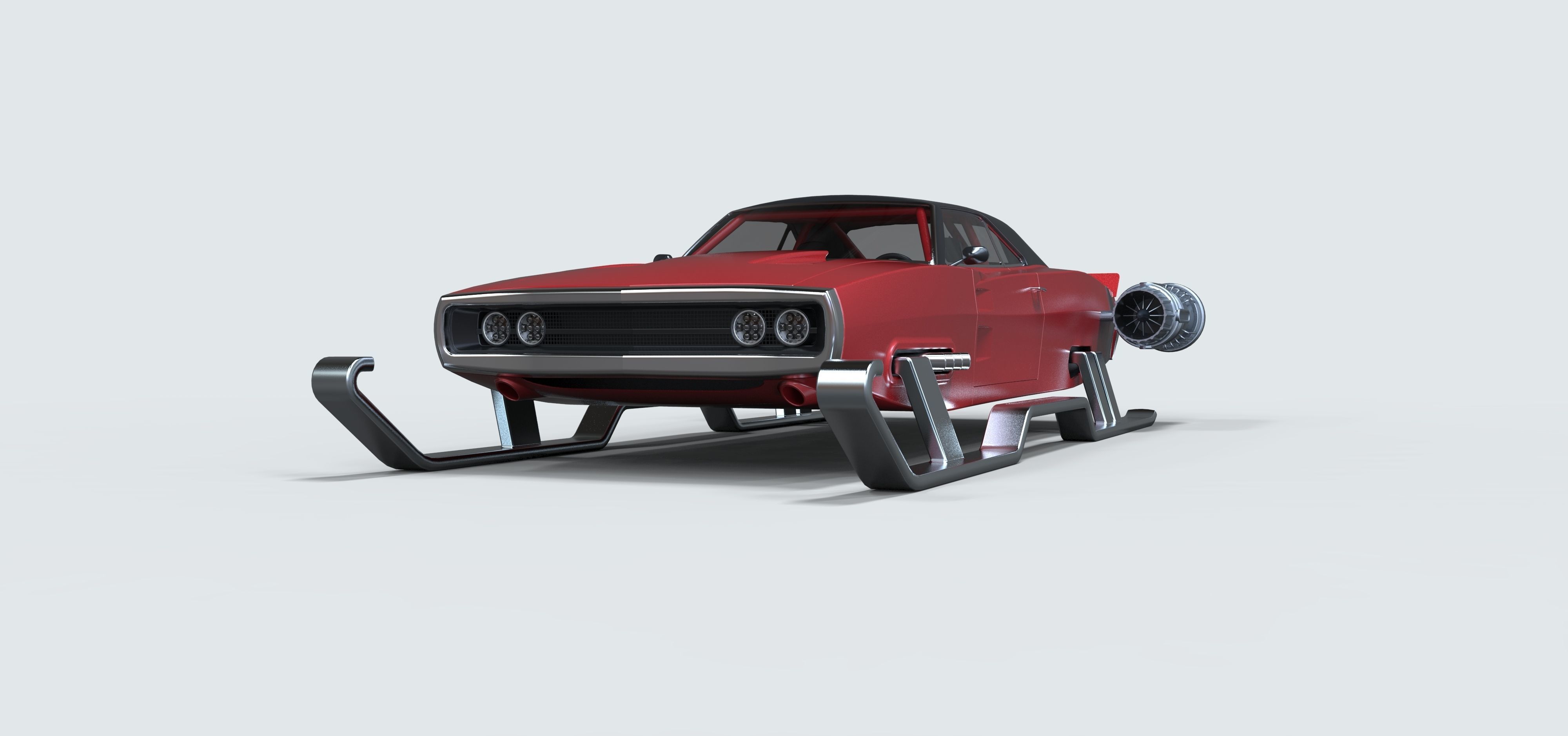 Dodge of Santa 3D model_4