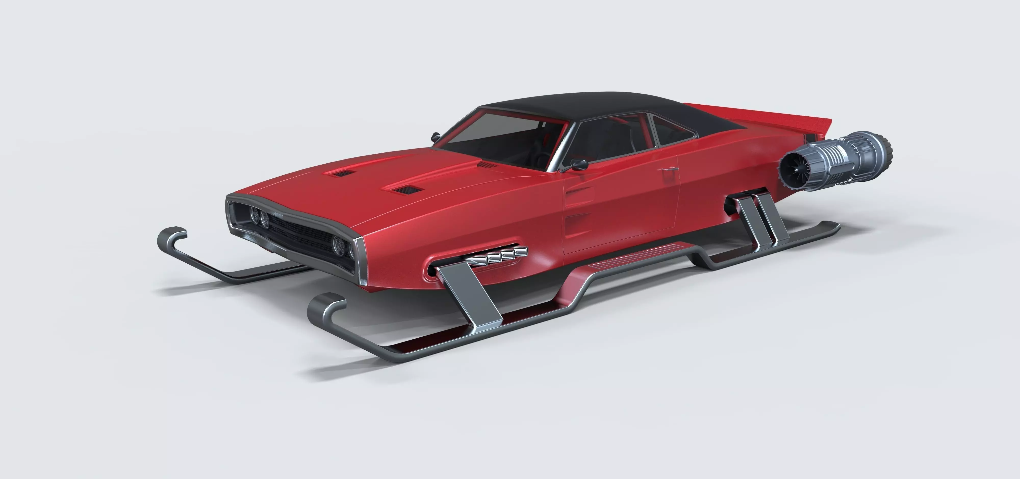 Dodge of Santa 3D model_0