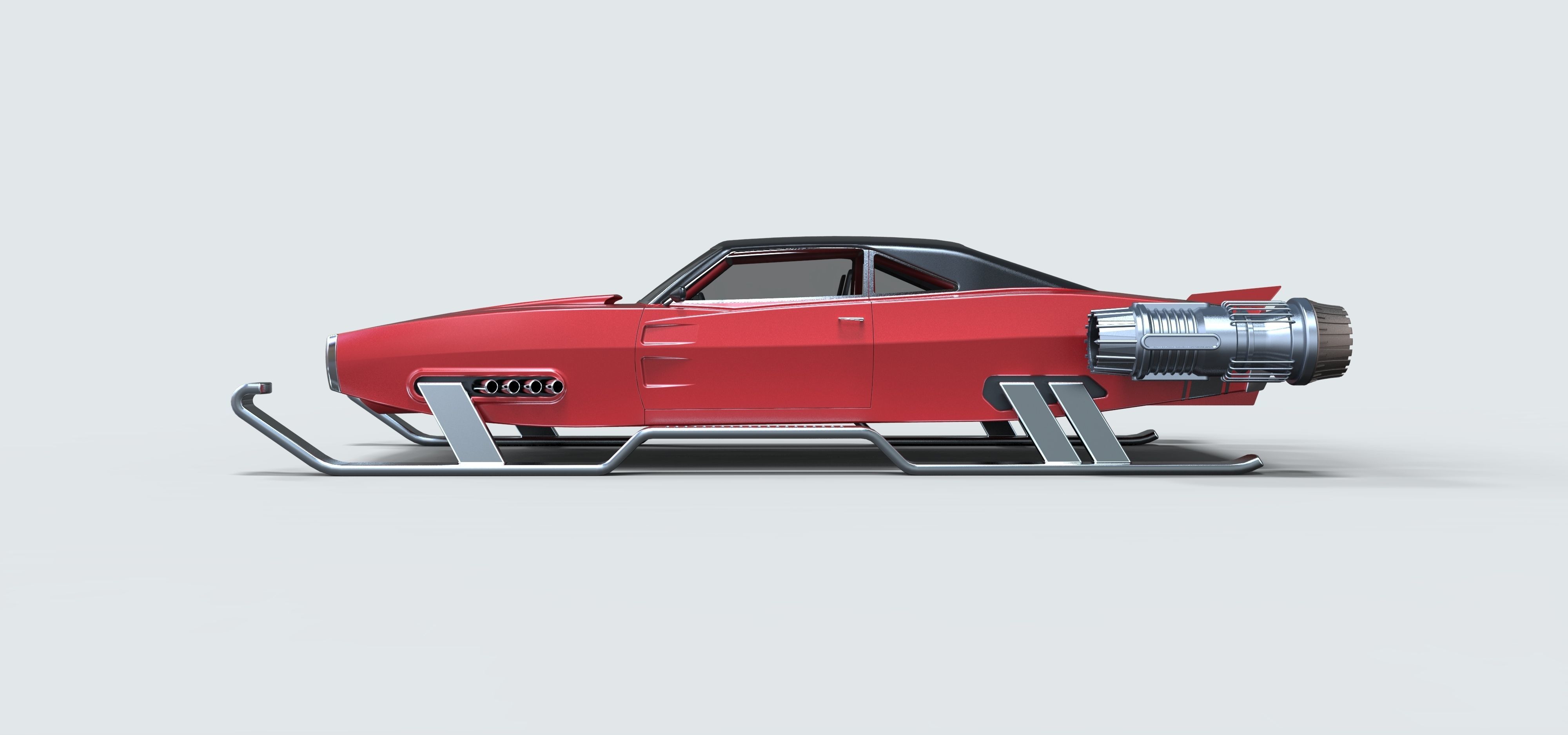 Dodge of Santa 3D model_7