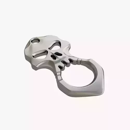 Brass knuckles skull 3D print model
