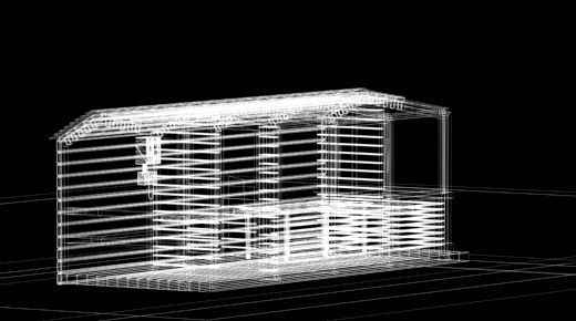 taxi shelter 3D model_5