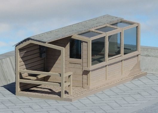 taxi shelter 3D model_2